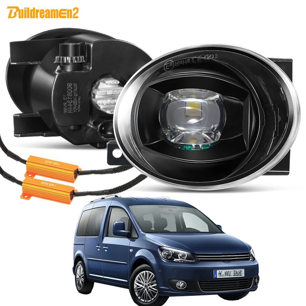 2 X Zespół lewego i prawego światła przeciwmgielnego do VW Volkswagen Caddy III 2010-2015 Światło przeciwmgielne LED do jazdy dziennej 30W 8000LM