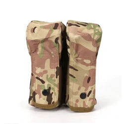 Bolsa MOLLE táctica doble camuflaje para revistas AK y caza