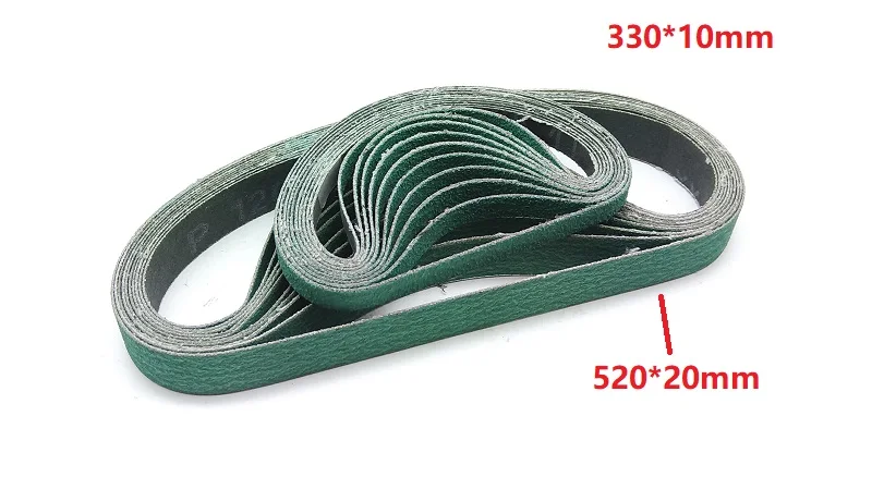 8pcs 330*10mm Sanding Belt Zirconia Alumina Z/A 577F 40# 60# 80# 120# for Knife Grinding