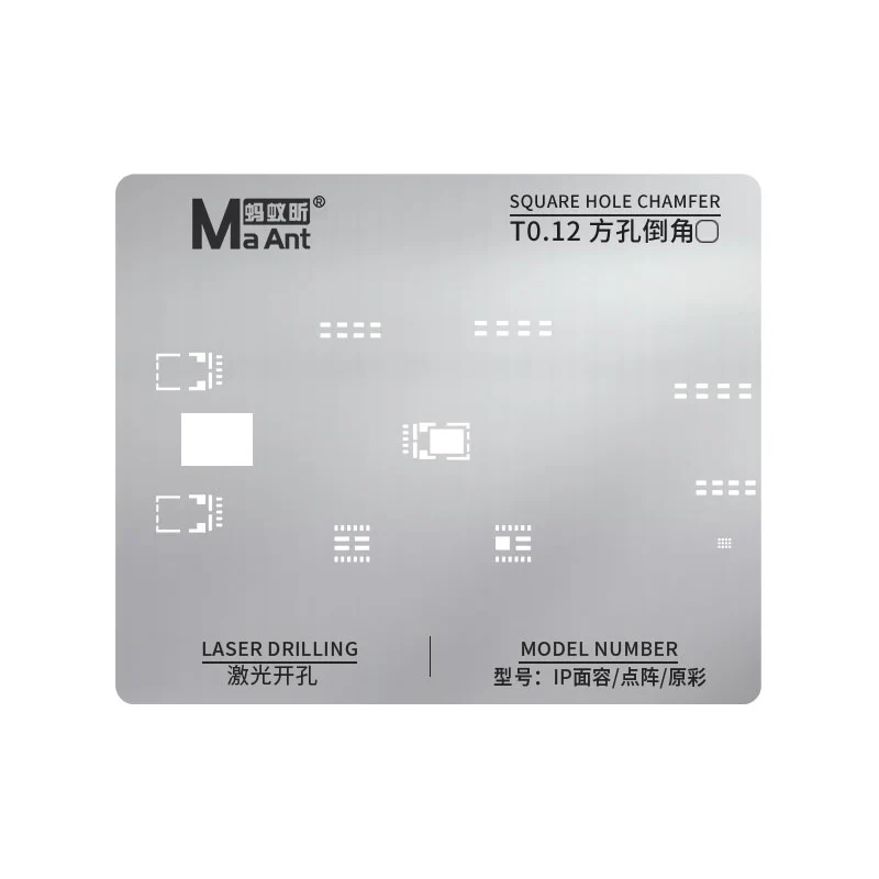 Maant Máy In Sửa Chữa Đèn Cho X XS XSMAX 11 11pro MAX Mặt ID Sửa Chữa Giá Đỡ Camera Trước BGA Reballing stencil