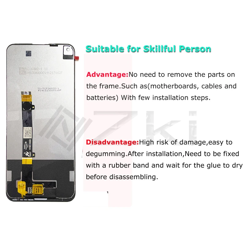 6.81“ For Nokia 8V 5G UW TA-1257 LCD Display Screen With Glass Touch Digitizer Assembly Replacement Phone Parts