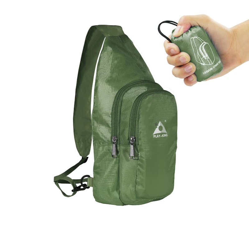 PLAYKING-marsupio pieghevole impermeabile per uomo e donna, borsa da corsa sportiva, marsupio, cintura da Jogging, accessori per il Fitness in