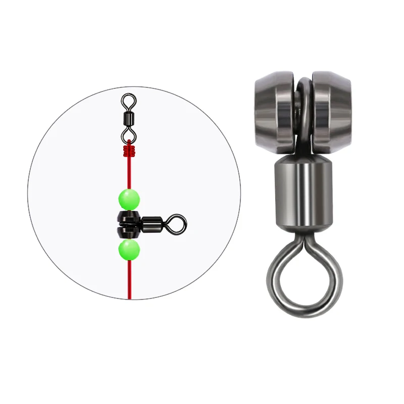 10pcs Fishing Swivel 3 way Swivel Stainless Steel Fishing Connector Swivel Hook for Feeder Carp Fishing Tackle Accessories Tool