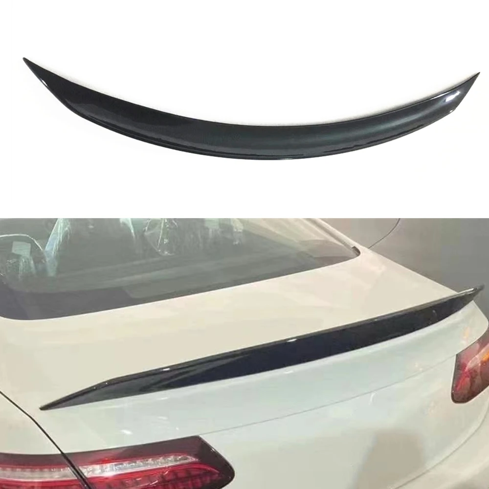 

Rear Trunk Lid Spoiler Wing For Mercedes Benz E-Class 2018-2021 Coupe E400 E450 E300 Gloss Black/Carbon Fiber Look Splitter Lip