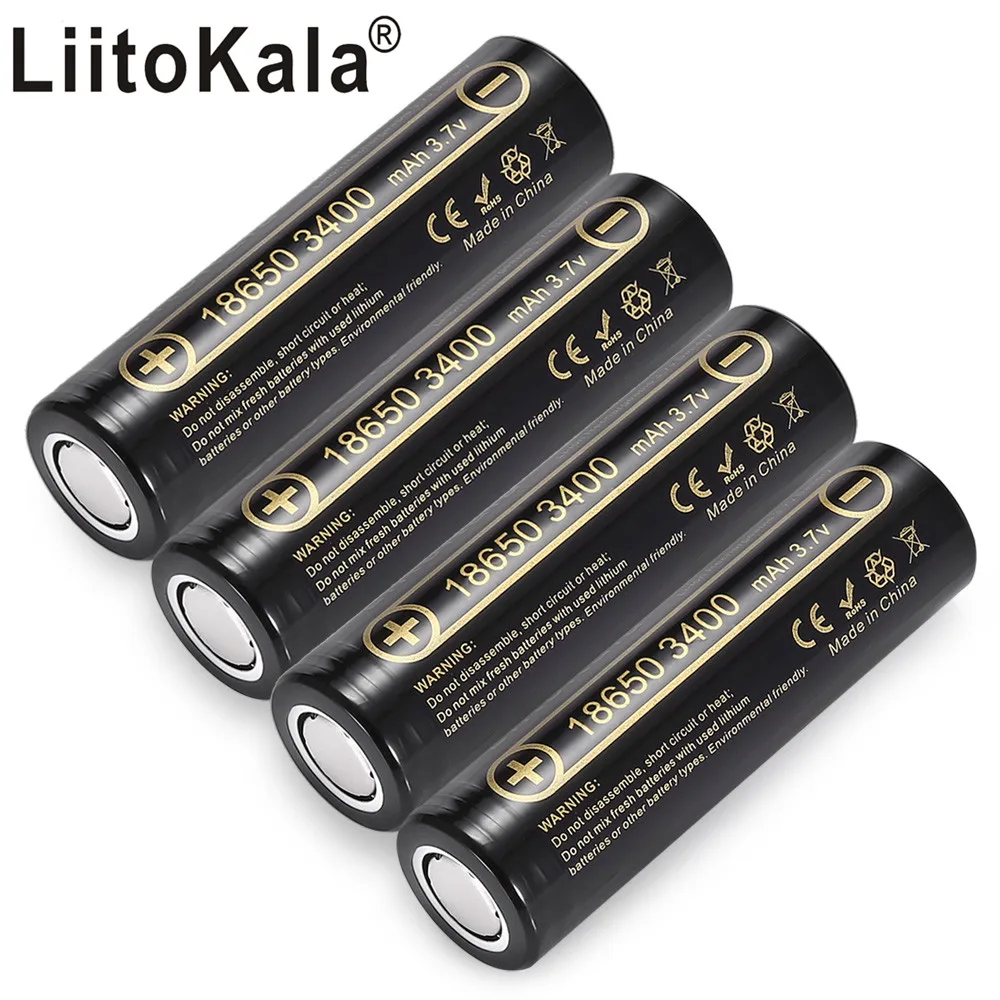 LiitoKala Lii-34A 100% nowy oryginalny NCR18650B 3.7v 3400 mah 18650 akumulator litowy do baterii latarki