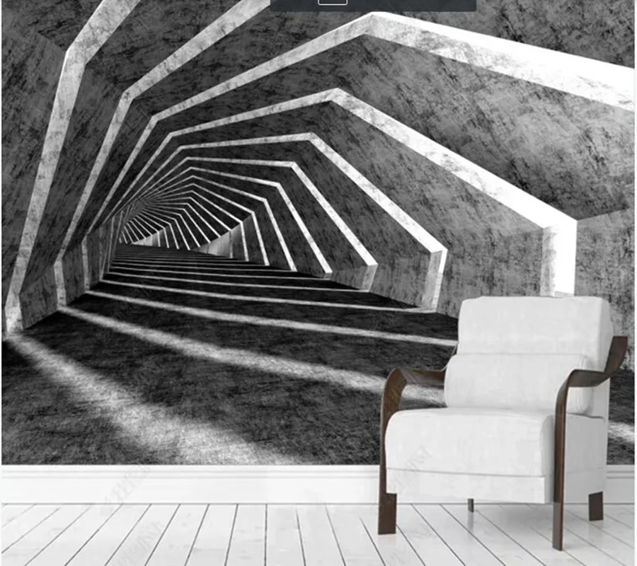 

Custom papel parede cement board extended space for living room bedroom sofa background wall decoration wallpaper
