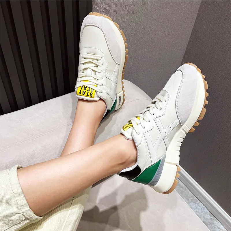 MORAZORA 2021 Spring Autumn Women Sneakers Comfortable Flat Heel Ladies Casual Shoes Fashion Genuine Leather Shoes For Woman