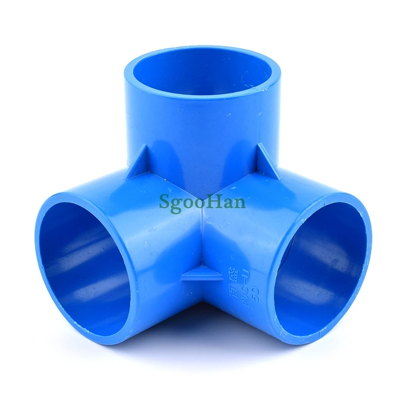 1~30pcs ID 20~50mm PVC Pipe Three-Dimensional 3 Way Connector Aquarium Fish Tank 3 Ways Joint Garden DIY Shelf Fittings