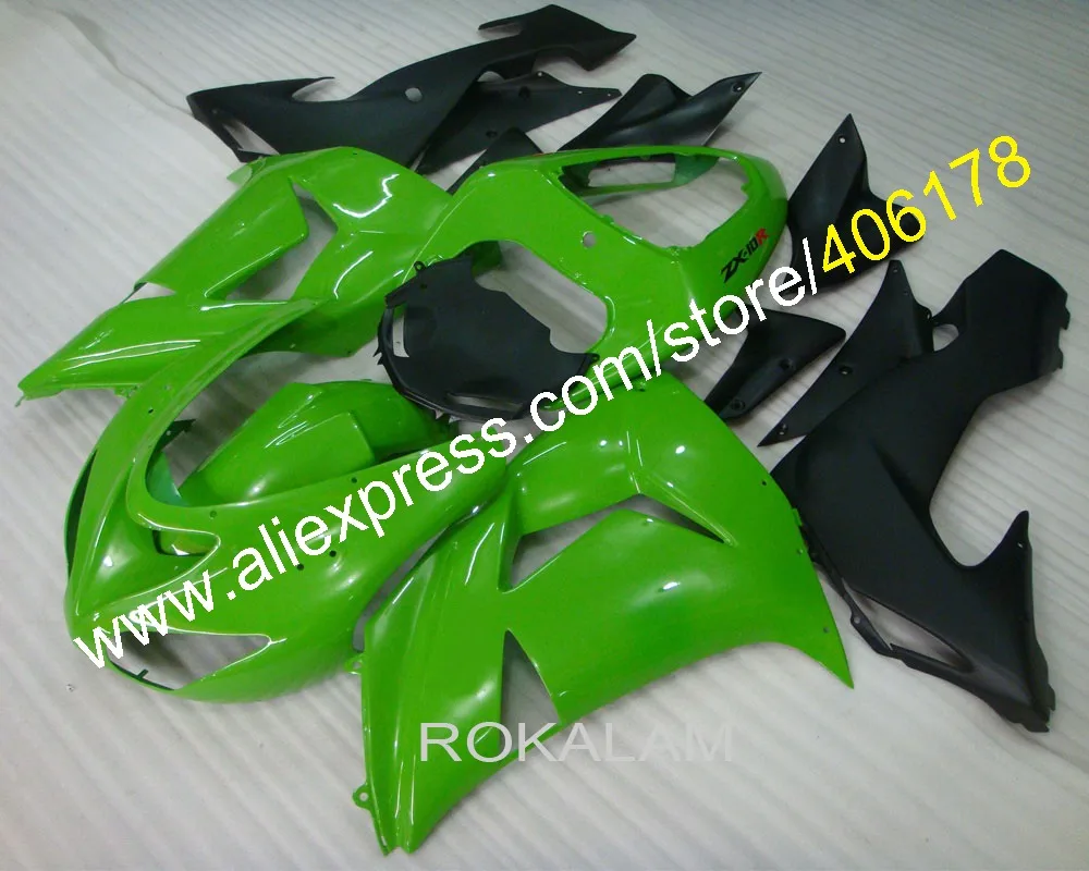 06 07 ZX10R Cheap Race Fairings For Kawasaki Ninja ZX-10R 2006 2007 Sport Motorcycle Fairings (Injection Molding)