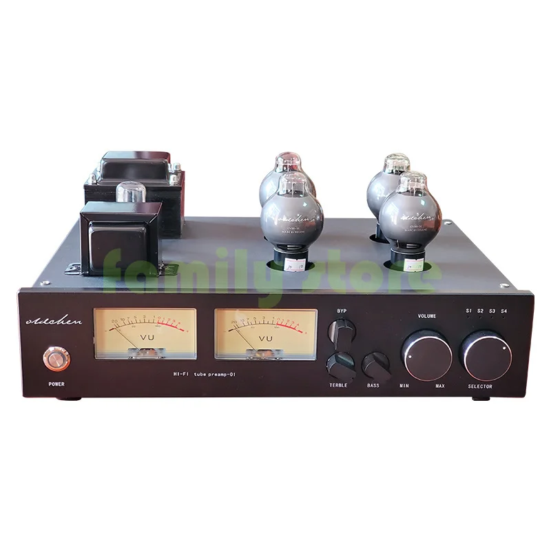 

factory sell good sound C1 HIFI Tube Preamplifer，5u4G+CV181 Lampe Pre-Amp， Referred M7，SNR: 95db，Frequency response: 15Hz-35KH