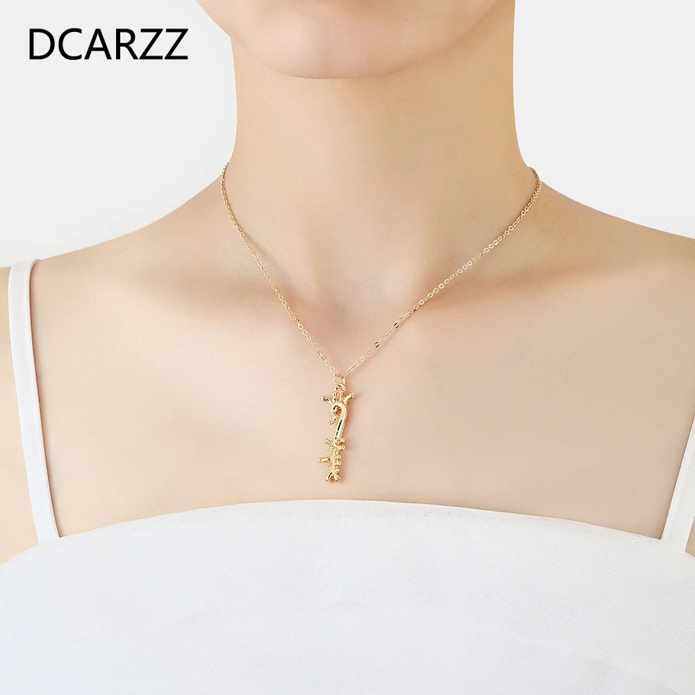 DCARZZ الأبهر قلادة قلادة الطبية الفضة مطلي العصرية القوطية المختنق قلادة هدية للمجوهرات معاطف للأطباء والممرضات