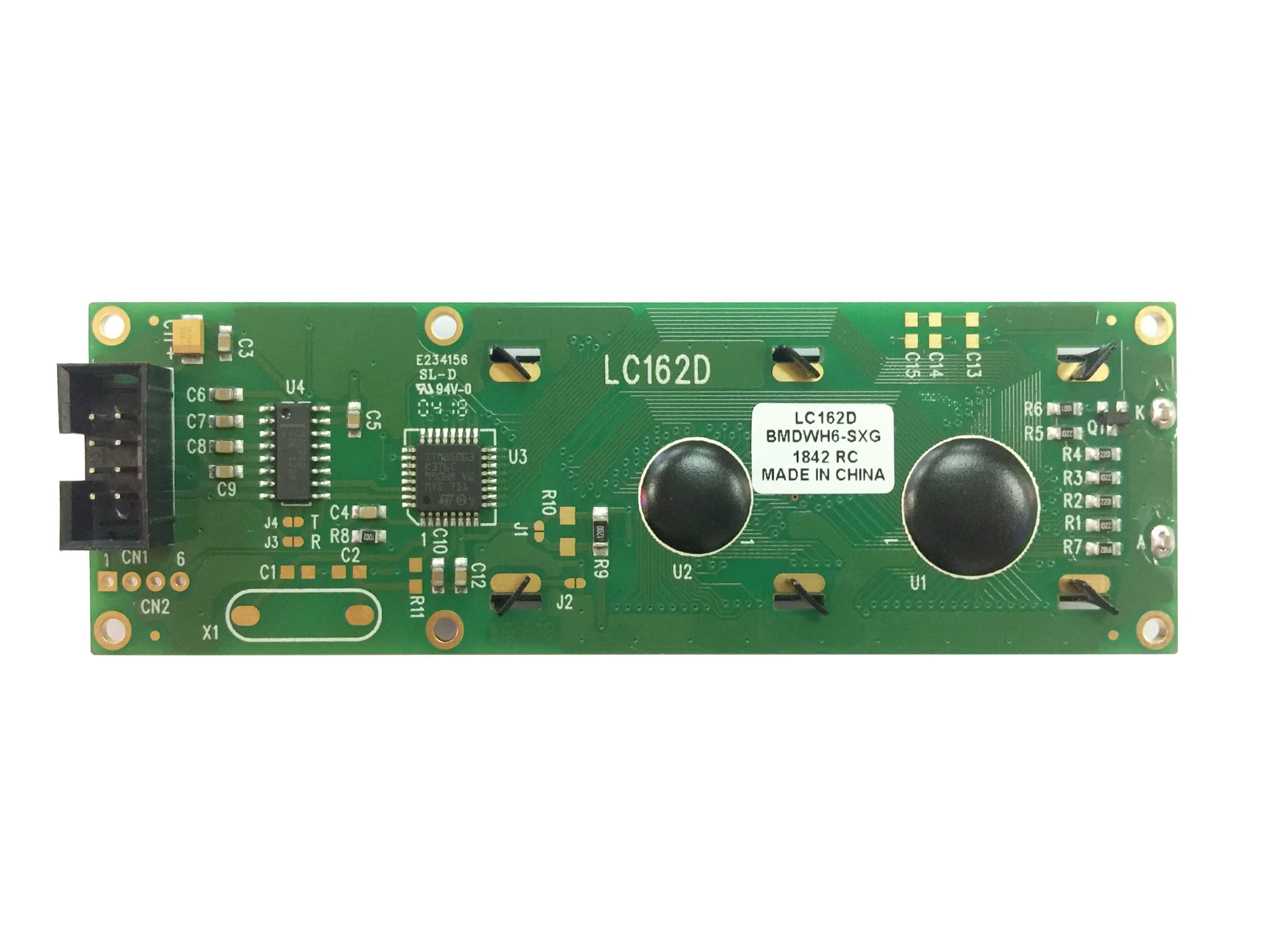 Modulo display LCD RS232 1602 16x2 LC162D Schermo blu verde 3 dimensioni con interruttore AT89S5224AU Fabbrica LCD industriale