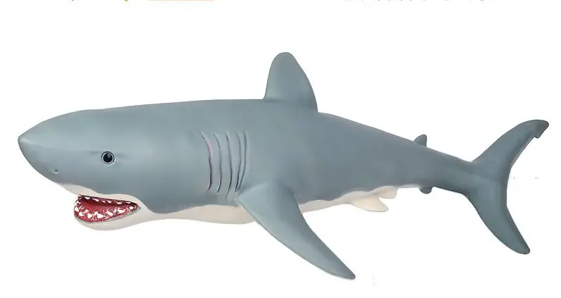 Creative Real Life 57x27.5x16cm Soft Plastic Shark Model Unique Gift Idea Realistic Jumbo Size Toy for Home Decor