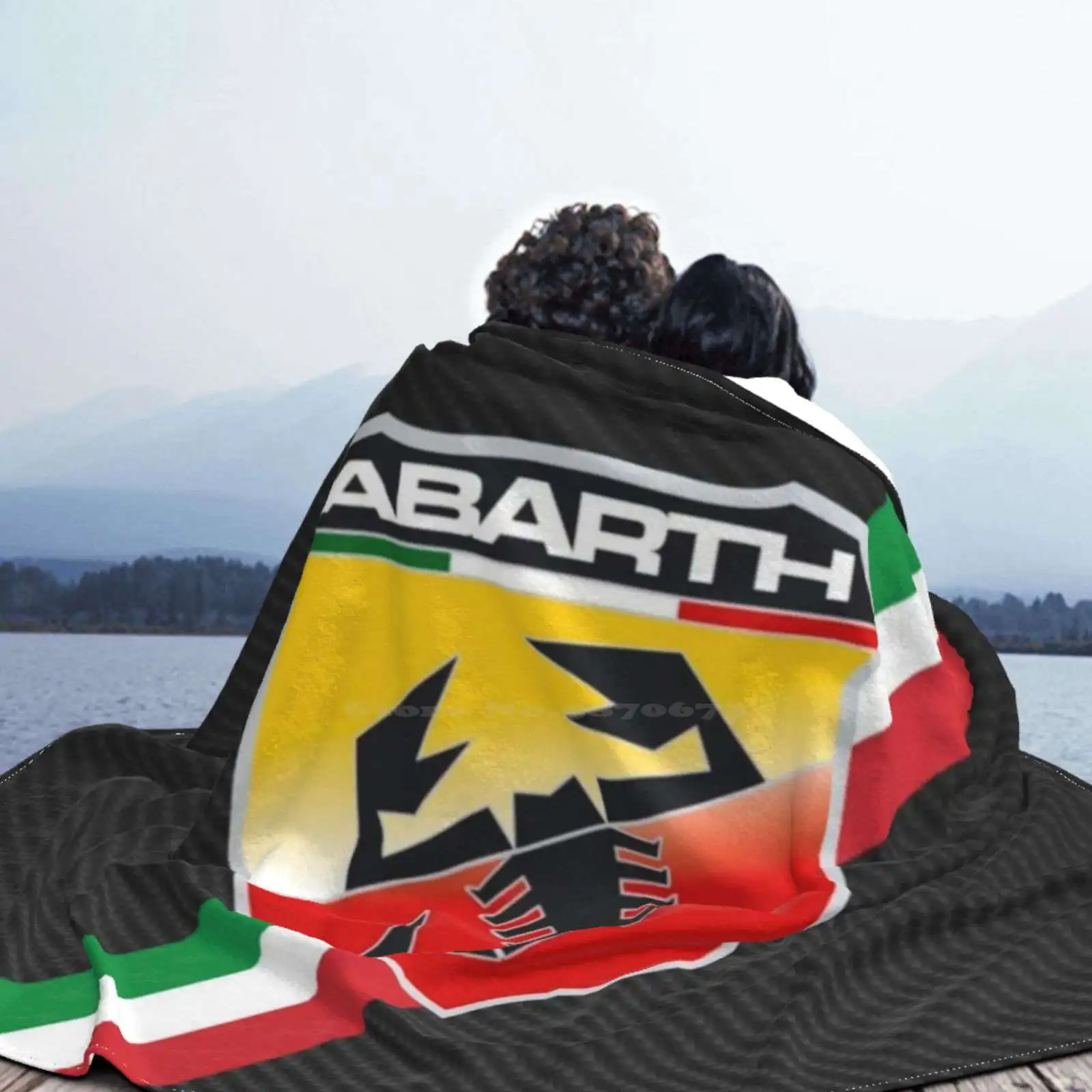 Abarth Carbon Fiber Italy Stripes Logo Soft Warm Throw Blanket Turbo Novitec Retro 500 Essesse Radically Racing Le Usa Gt40