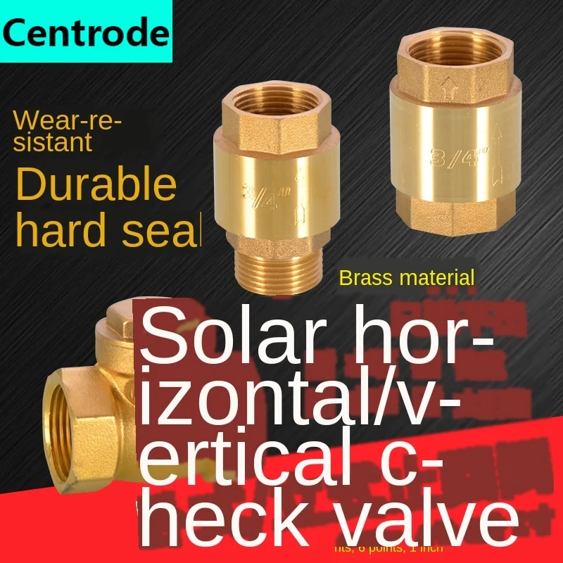 Copper 1/2IN  discrete check valve spring check valve 3/4IN 1 inch Thread horizontal check valve