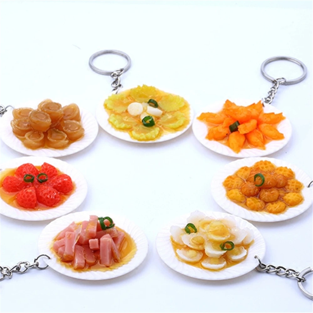 Random 8Pcs/Lot Different Simulation Food Big Dish Feast Food Action Classic Toys Kitchen Take Photo And Videos To Decorate Gift