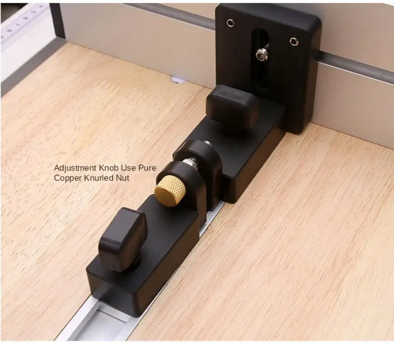 1 Set Woodworking Aluminium Profile Fence with Sliding Brackets Tools for Wood Work RouterTable Saw Table DIY Workbenches