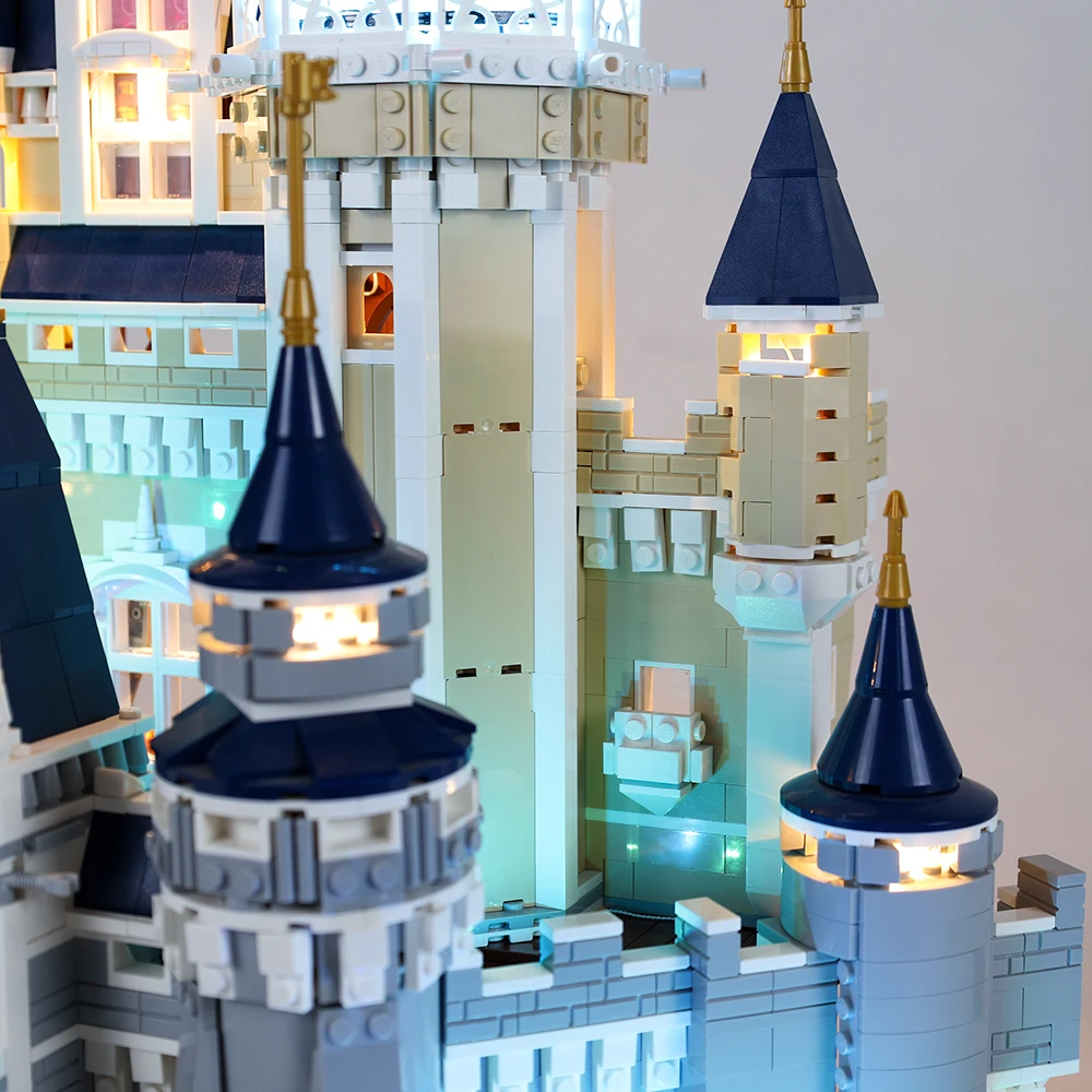 EASYLITE LED Light Set For 71040 Cinderella Princess Castle Compatible With 16008 Only Lighting KIt NO Buidling Blocks Model