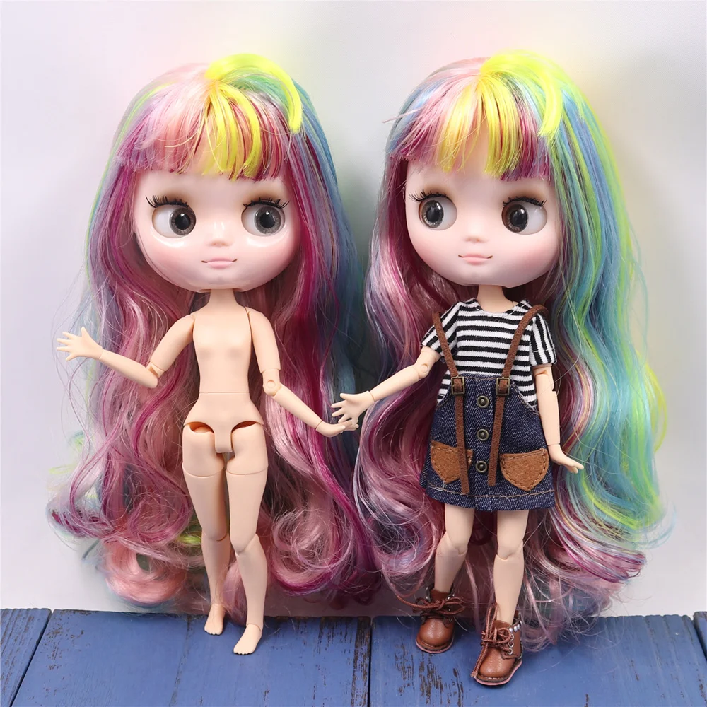 

DBS Middie blyth doll 1/8 bjd 20cm nude joint body colorful hair with hand gesture BL1010/1019/1049/6227/4268/3208/1010