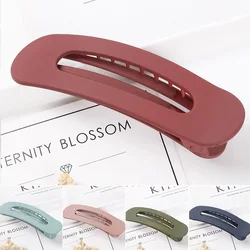 Korean Hair Clips for Women Large Matte Hair Barrettes Colorful Solid Color Duckbill Clip Girls Hair Accessories Hair Clips New