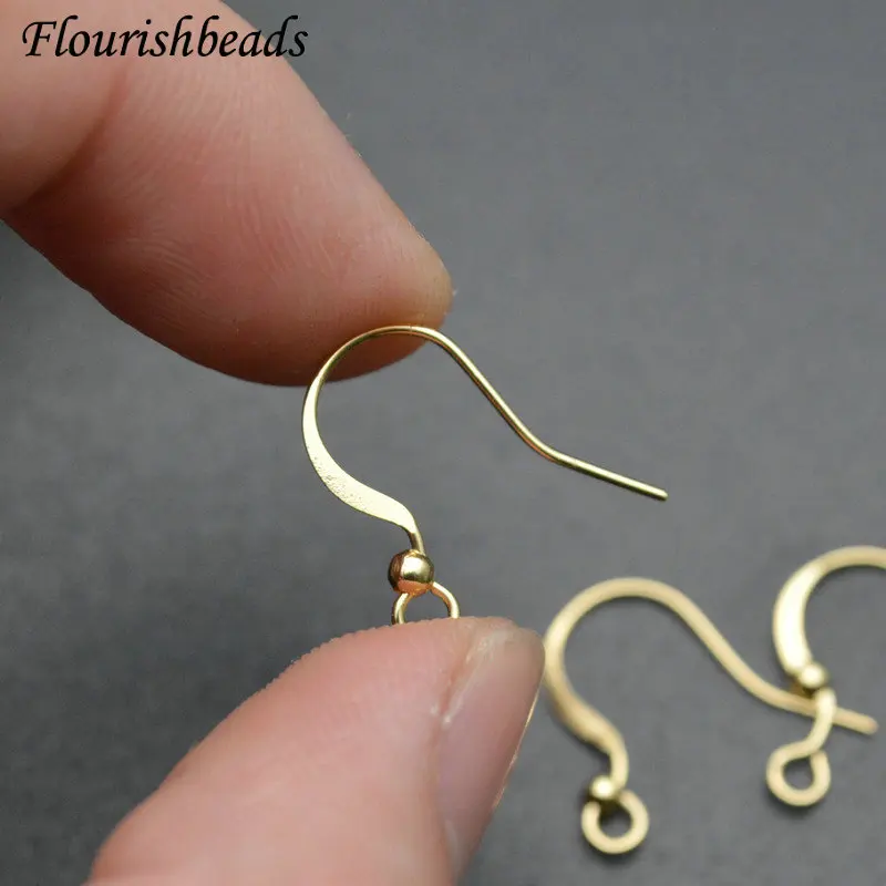 

Anti-rust Color Remain Plating Metal Fish Wire Earring Hooks for Dangle Earrings DIY Woman Jewelry Findings Godl / Silver 50pc