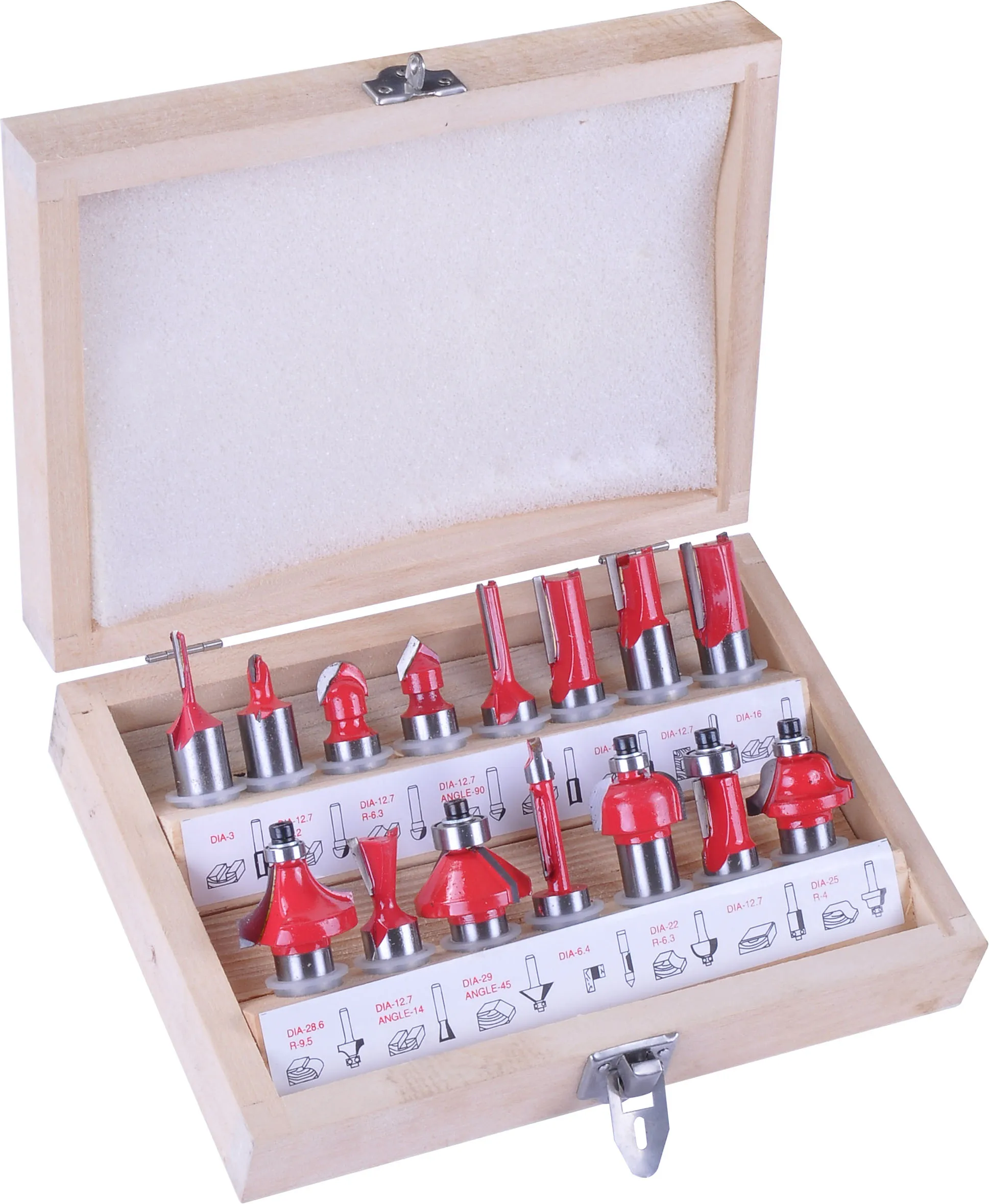 Set di frese per legno combinazione di taglierine per fiori 12-35 pezzi di testa di taglio per taglierine