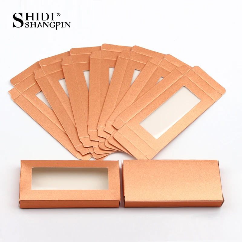 Wholesale10set 50pcs Packing box for eyelash blank eyelashes package Multicolor paper box Eyelashes DIYflash packing box makeup