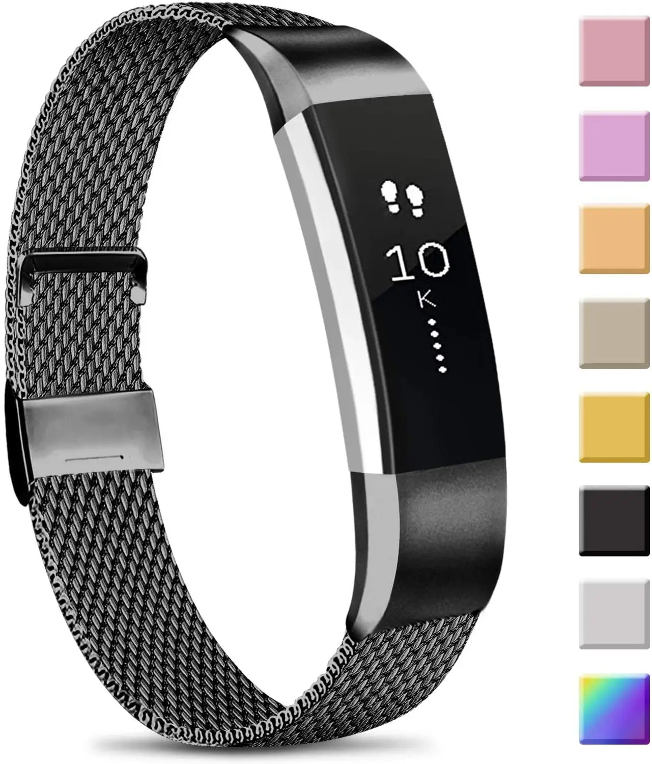 Strap & Link Bracelet Stainless Steel strap for Fitbit Alta HR/Alta Replacement Watch band Strap