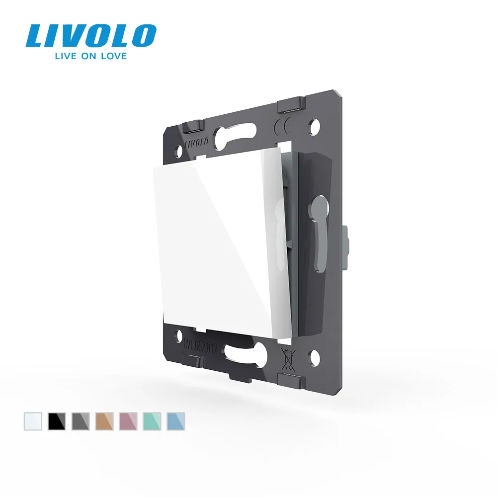 Livolo Plastic Materials,EU  Standard,10A Big Two Way Function Key for Wall Push Button Switch,VL-C7-K1S-11 for Smart  Life