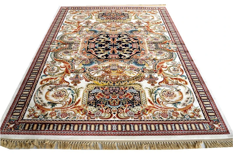 

Antique French Savonnerie Rug Wool Knitting Carpets Art Carpet Fashionable Household Decorates Circular Home Decoration