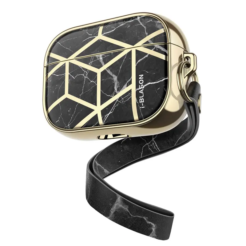 i-Blason Cosmo Case Designed For Airpods Pro,360 Degree Protective Marble Case Cover Compatiable with Apple AirPods Pro (2019)