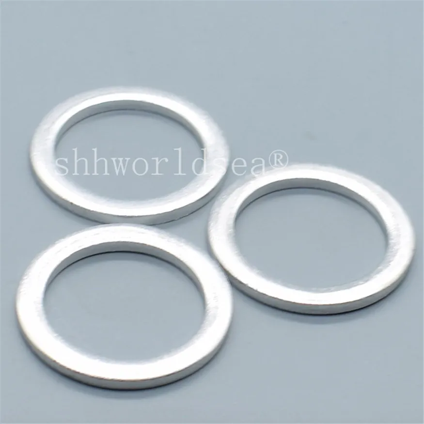 Shhworldsea 100pcs 18mm Engine Oil Crush Washers Drain Plug Gasket Rings For Toyota Lexus Aluminum 90430-18008 Car Accessories