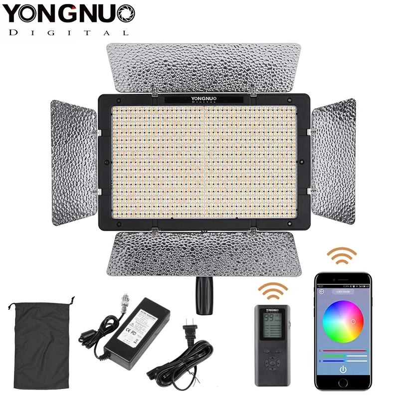 Yongnuo YN1200 Pro LED photography Video Light 3200K to 5500K  for Canon Nikon Pentax SLR Camera Camcorders Youtube Makeup Vlog