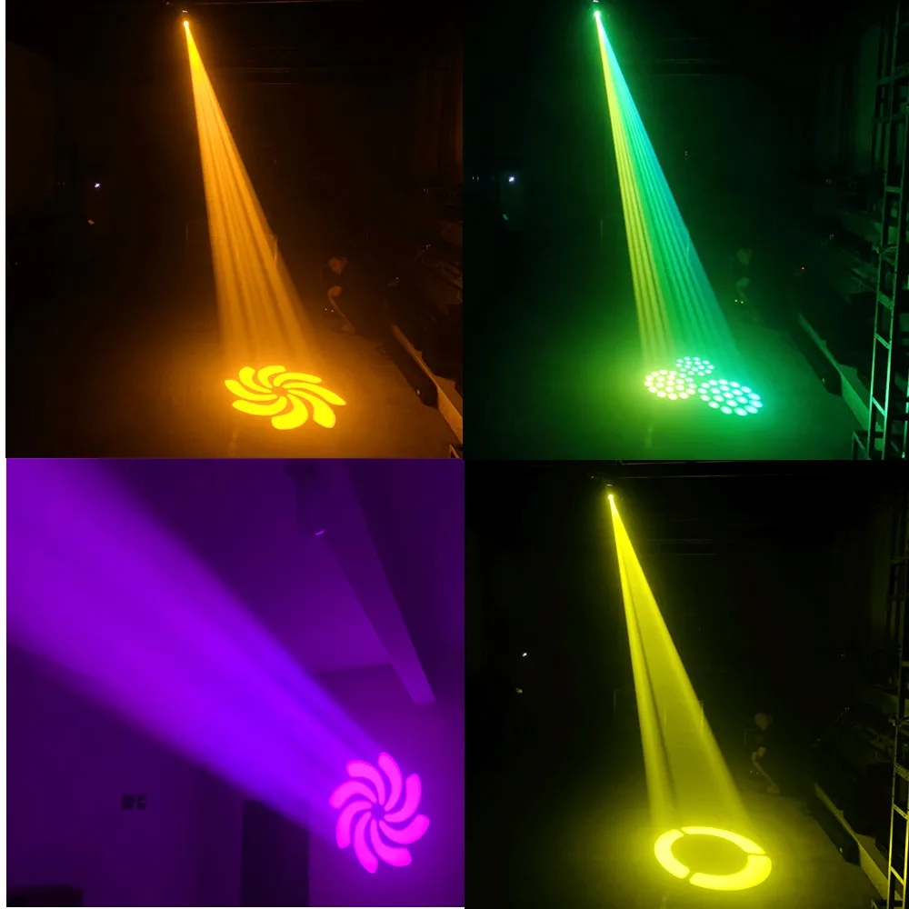 Foco de luz LED con cabezal móvil, luz Gobo con patrón de rotación, enfoque Manual con controlador DMX para proyector, iluminación de escenario de discoteca y Dj, 75W