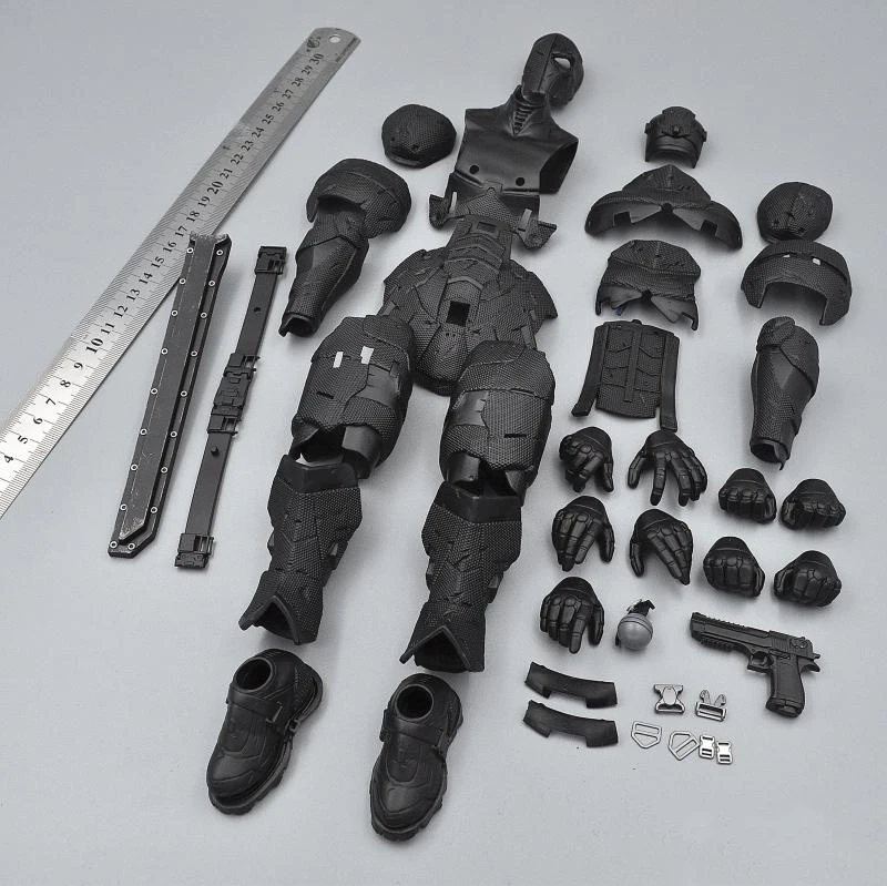 

New Arrival 1/6th Model Death Knell All Black Heavy Armor Equipment Complete Mech Full Set For Fans Collection