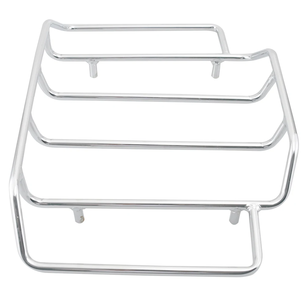 Motorcycle Chrome Tour Pack Luggage Rack For Harley Touring Road King Chopped Razor Pak Carrier Lids 1984-2019