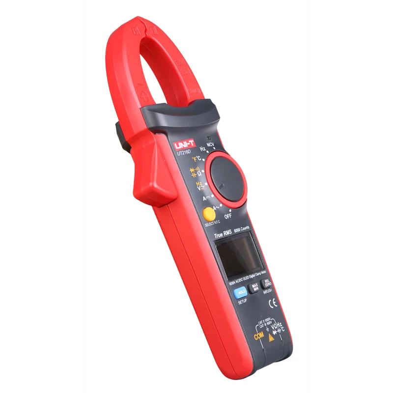 UNI-T Digital Clamp Meter UT216D 600A AC DC Current Pliers Amperometric Clamp Voltmeter Ammeter Frequency Capacitor Tester