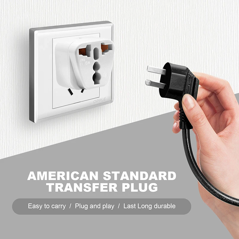 Universal India Brazil Russia AU UK Kr EU to US Travel Plug Adapter America AC Power Socket Charger Converter Type A B 10A 250V