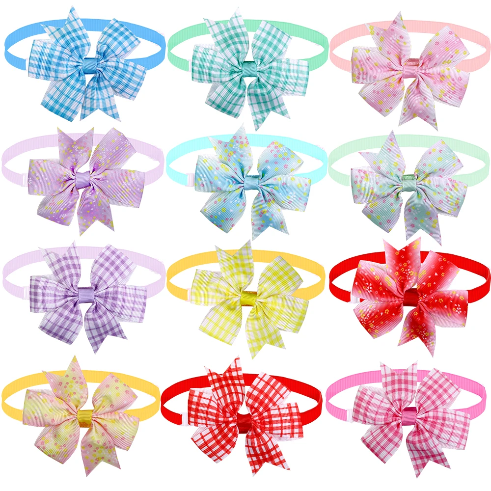 100pcs Spring Dog Accessories Pet Dog Bow Tie Small Dog Bowties Nekties Pet Dog Grooming Accessories Samll-Middle Dog Products