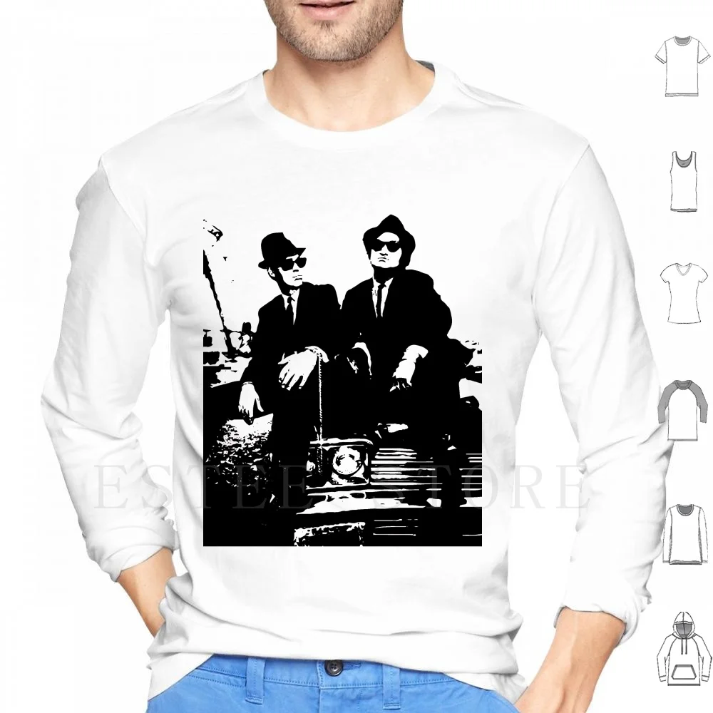 Bb Hoodies Long Sleeve Music Score Aretha Franklin Blues Brothers Blues Elwood Jake Dan Aykroyd Dan Akkroyd John