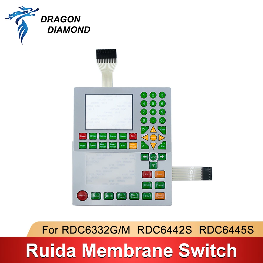 DRAGON DIAMOND Ruida Membrane Switch Key Film Keyboard Mask for RDC6332G RDC6332M RDC6442S RDC6442G RDC6445G