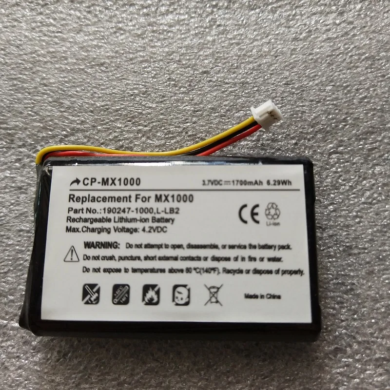3.7V 1700 MAh Pin Li-ion Cho Logitech M-RAG97, MX1000 Chuột Không Dây Sạc Kèm Pin Thay Thế L-LB2, 190247-1000
