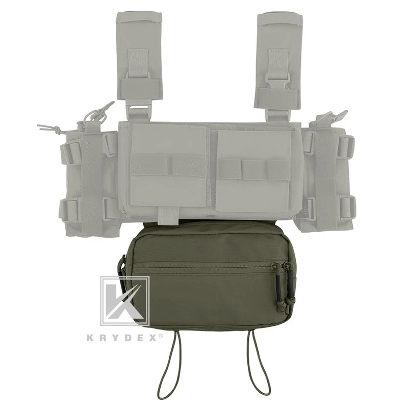 Imagem -05 - Krydex-bolsa Abdominal Bolsa Nylon Fanny Pack Sub Abdominal Carregando Acessórios para Mk3 Peito Rig Plate Carrier Spiritus Estilo