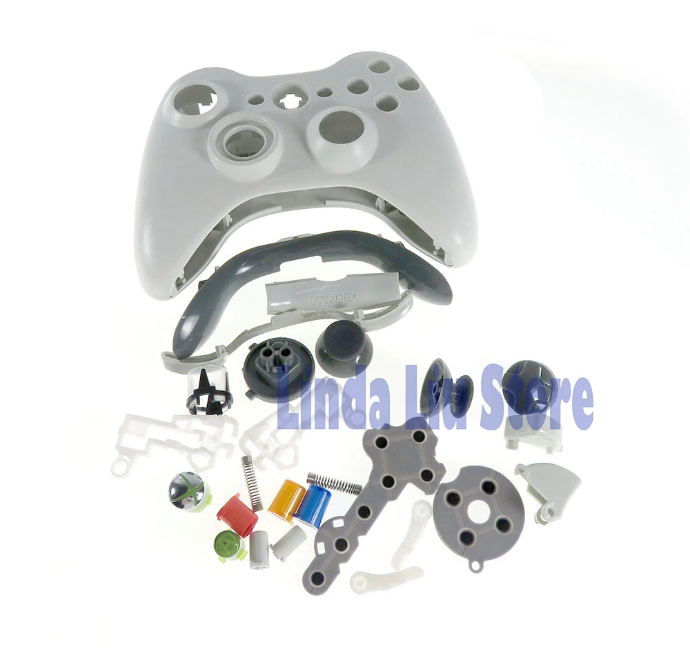 1set Housing shell Case with All Parts Button Full Shell for Xbox360 XBox 360 Joystick Wired Wire Controller Cover