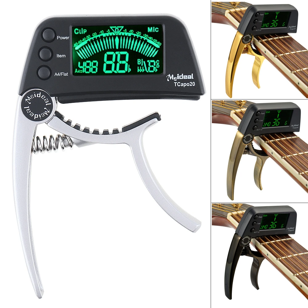 

Meideal TCapo20 Guitar Capo Tuner with LED Display + High Sensitivity & Accuracy