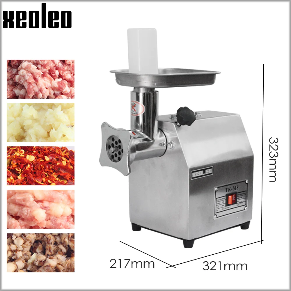 XEOLEO Meat Grinder 40-60kg/h electric chopper Food processors Stainless steel Grinder Sausage Stuffer Household and commercial