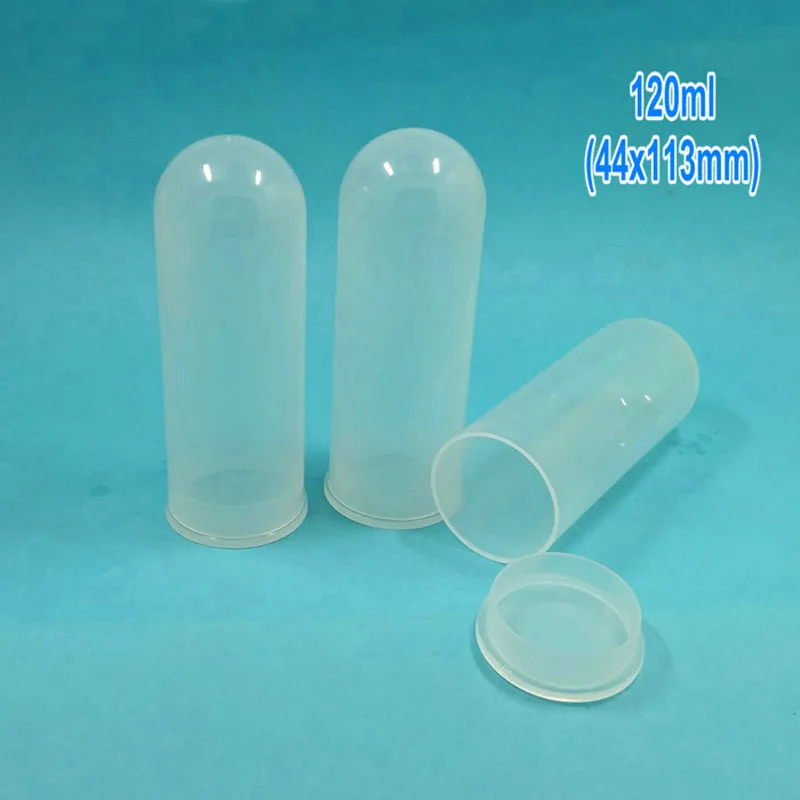 

30Pcs/Lot 120ml Clear Plastic centrifuge tube PP Microcentrifuge Round-bottomed with Flat Socket Cap Test Sample Vials