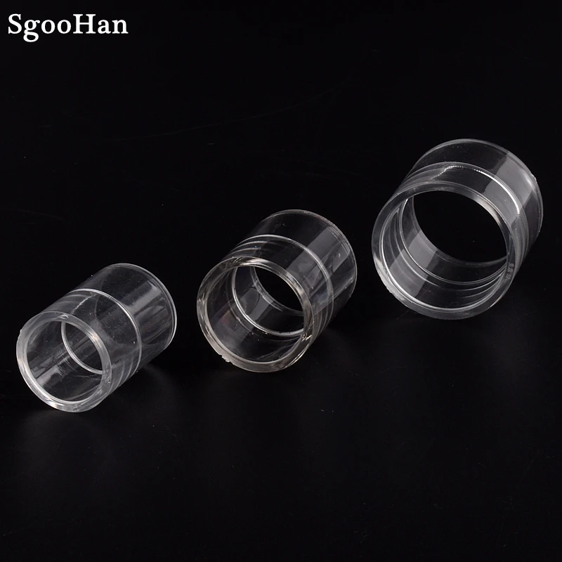 2~10pcs I.D 20~50mm Acrylic Pipe Aquarium Fish Tank Straight Connector Transparent Plexiglass Water Supply Tube Home DIY Joint