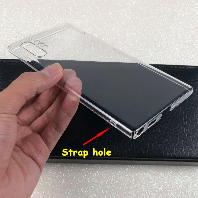 For Samsung Galaxy Note10 Note 10 Plus Hard PC Camera Protect Case Ultra Thin Clear Hard Plastic DIY Full Cover Protective Skin