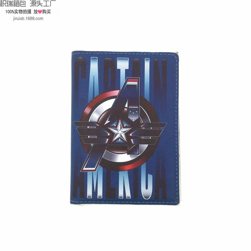 Nowe etui na paszport Marvel Disney Spiderman Iron Man nadruk Anime PU skórzane etui na dowód osobisty mężczyźni paszport dokument ochronny